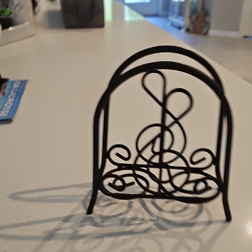 Black Metal Napkin Holder